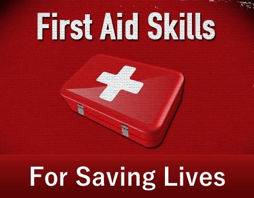 Must learn first aid skills to save someone in emergencies